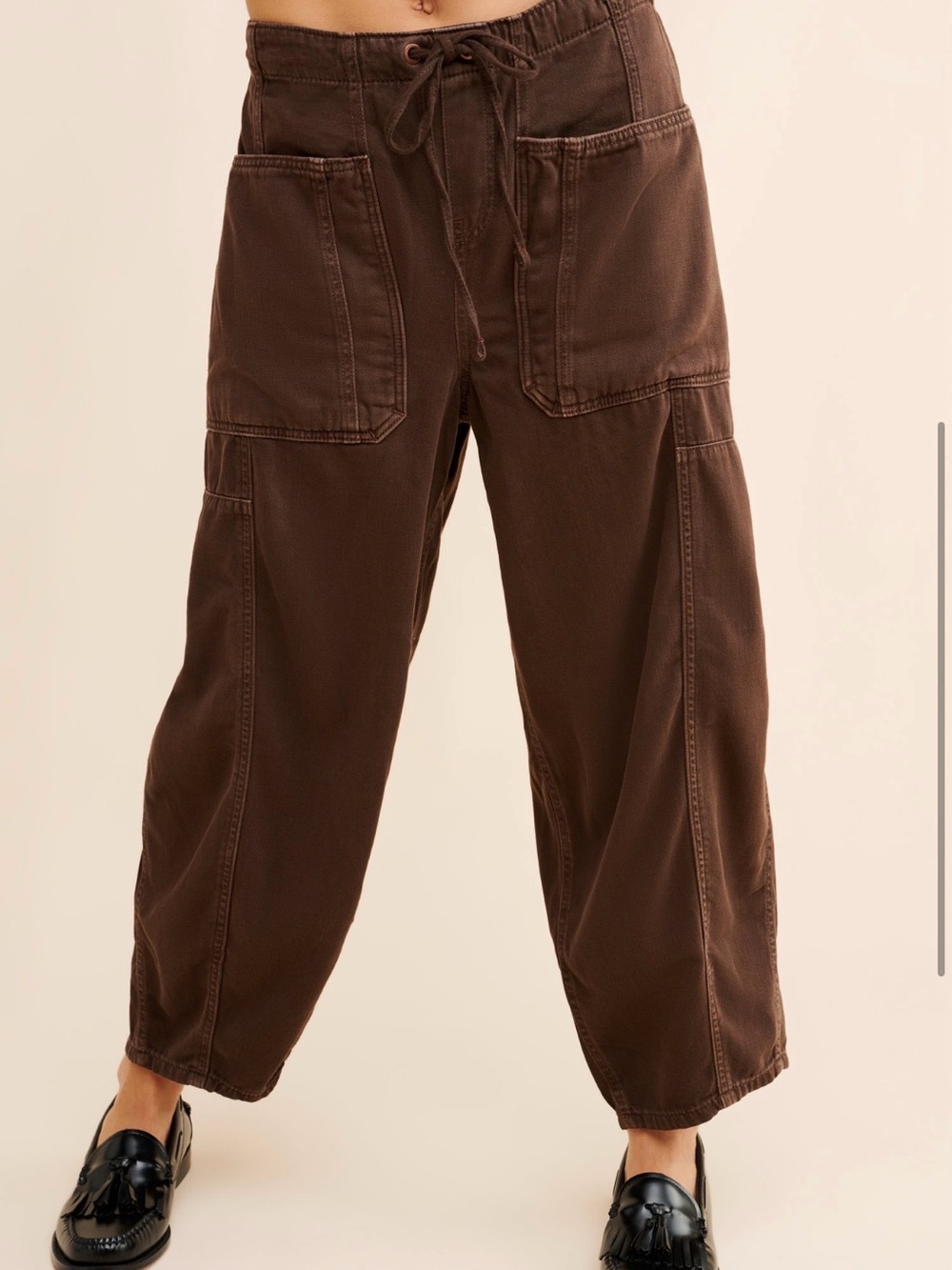 Free People Silverton Puddle Barrel Jean Pants